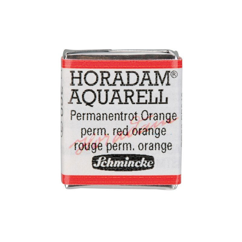Schmincke Horadam Aquarelle Watercolour Paint Permanent Red Orange