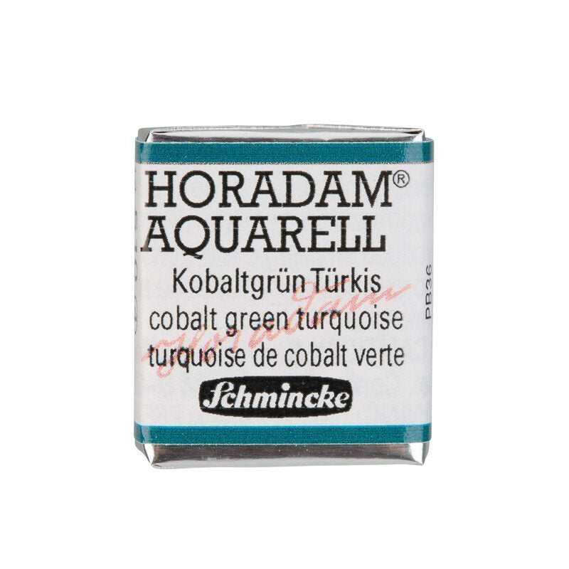 Schmincke Horadam Aquarelle Watercolour Paint Cobalt Green Turquoise