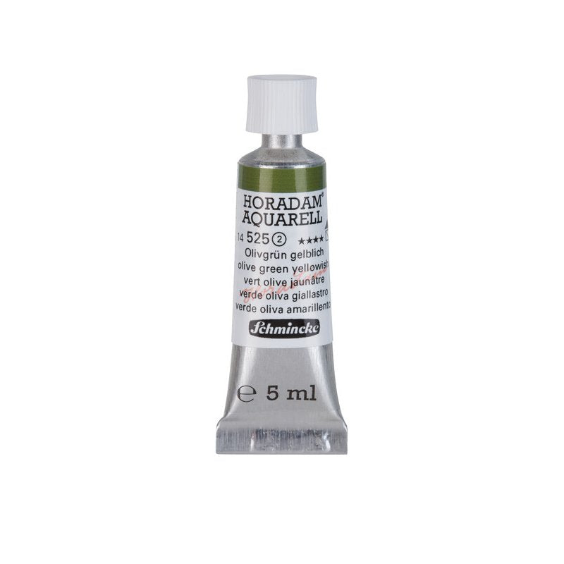 Schmincke Horadam Aquarelle Watercolour Paint Olive Green Yellowish