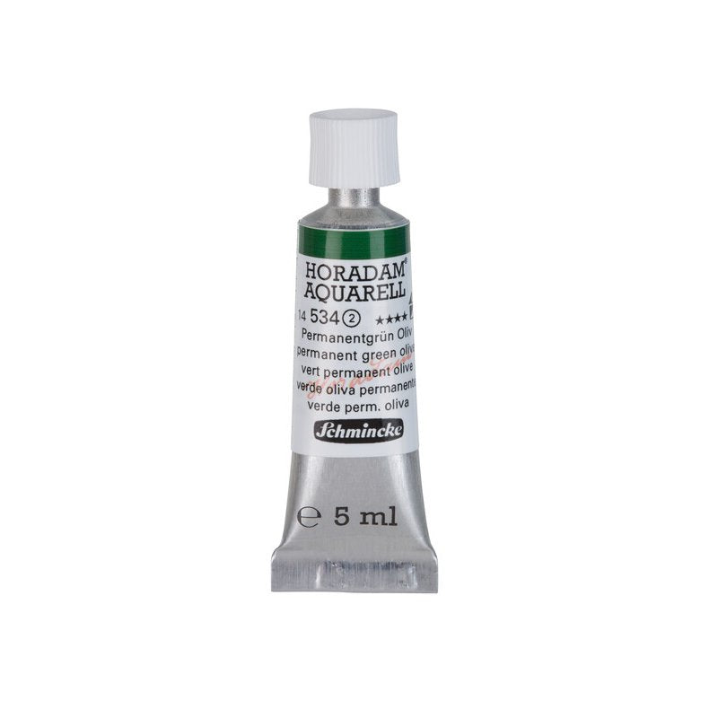 Schmincke Horadam Aquarelle Watercolour Paint Permanent Green Olive