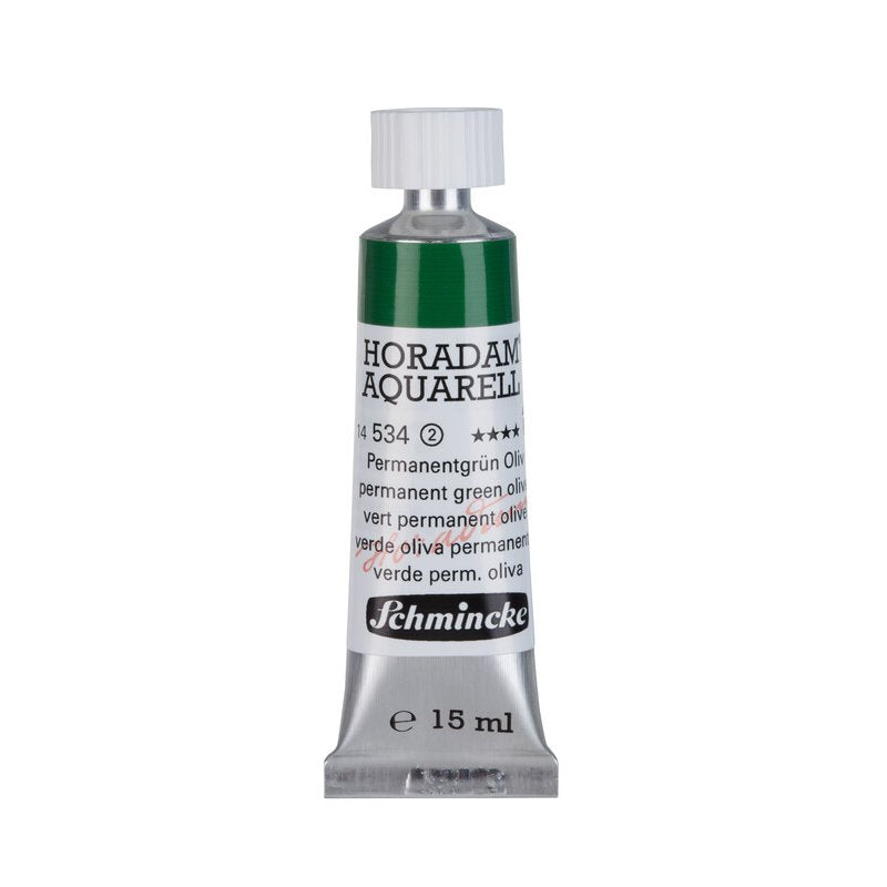 Schmincke Horadam Aquarelle Watercolour Paint Permanent Green Olive