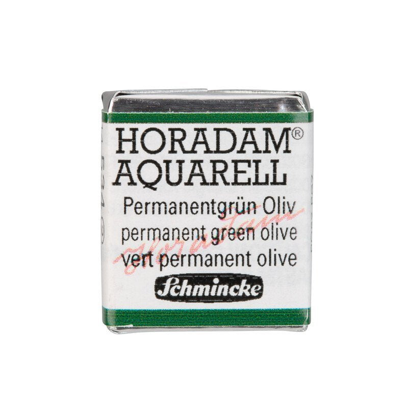 Schmincke Horadam Aquarelle Watercolour Paint Permanent Green Olive
