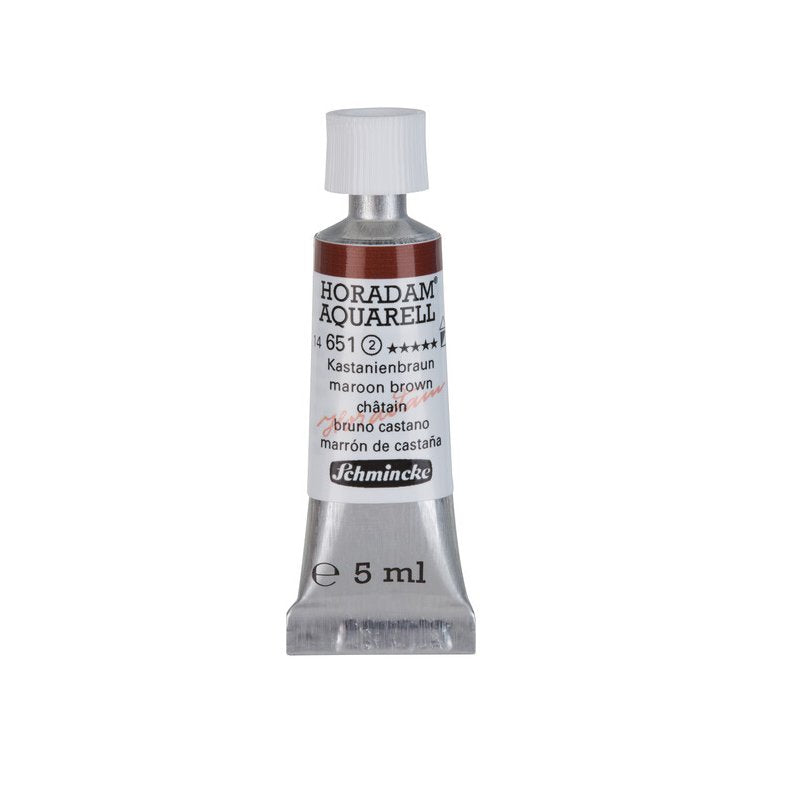 Schmincke Horadam Aquarelle Watercolour Paint Maroon Brown
