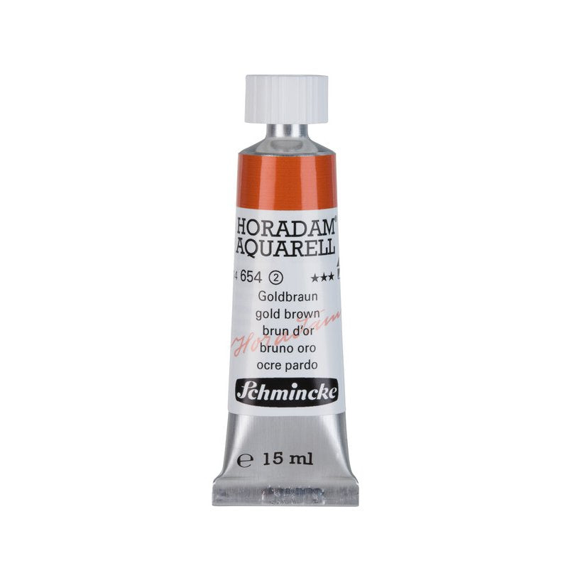 Schmincke Horadam Aquarelle Watercolour Paint Gold Brown