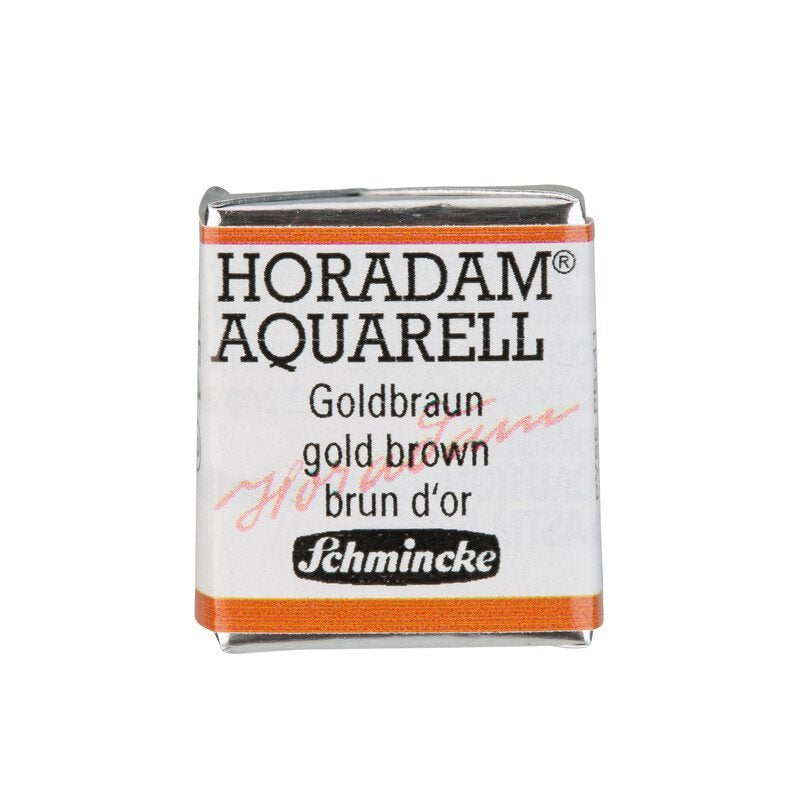 Schmincke Horadam Aquarelle Watercolour Paint Gold Brown