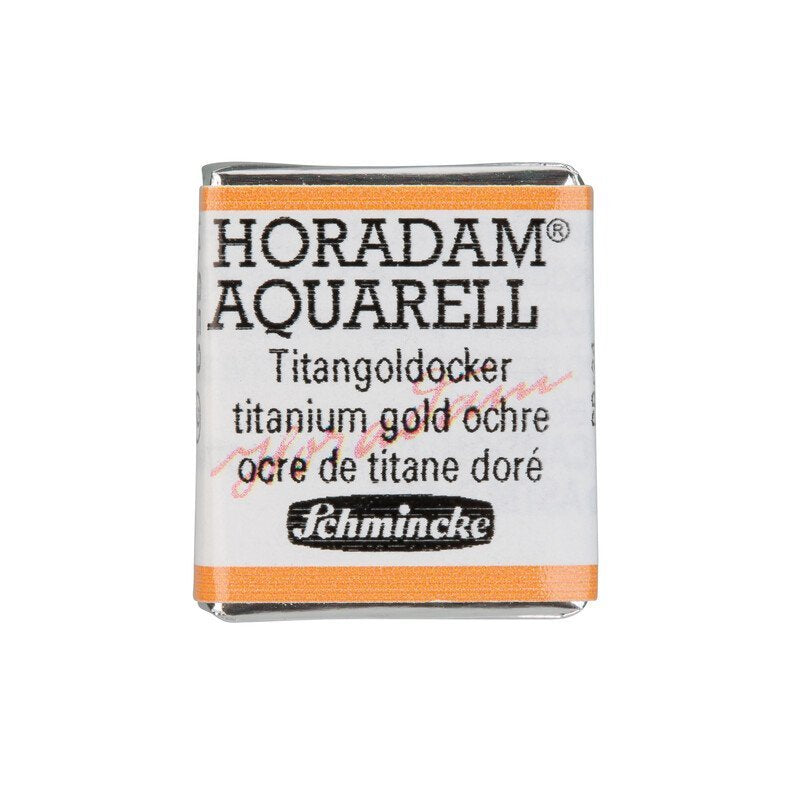 Schmincke Horadam Aquarelle Watercolour Paint Titanium Gold Ochre