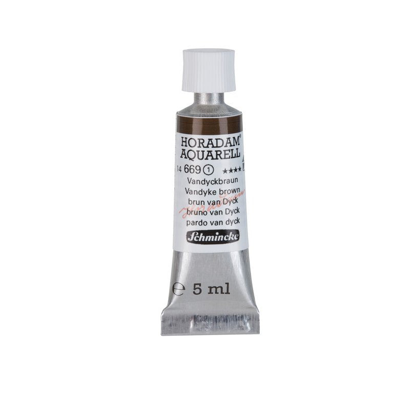 Schmincke Horadam Aquarelle Watercolour Paint Vandyke Brown