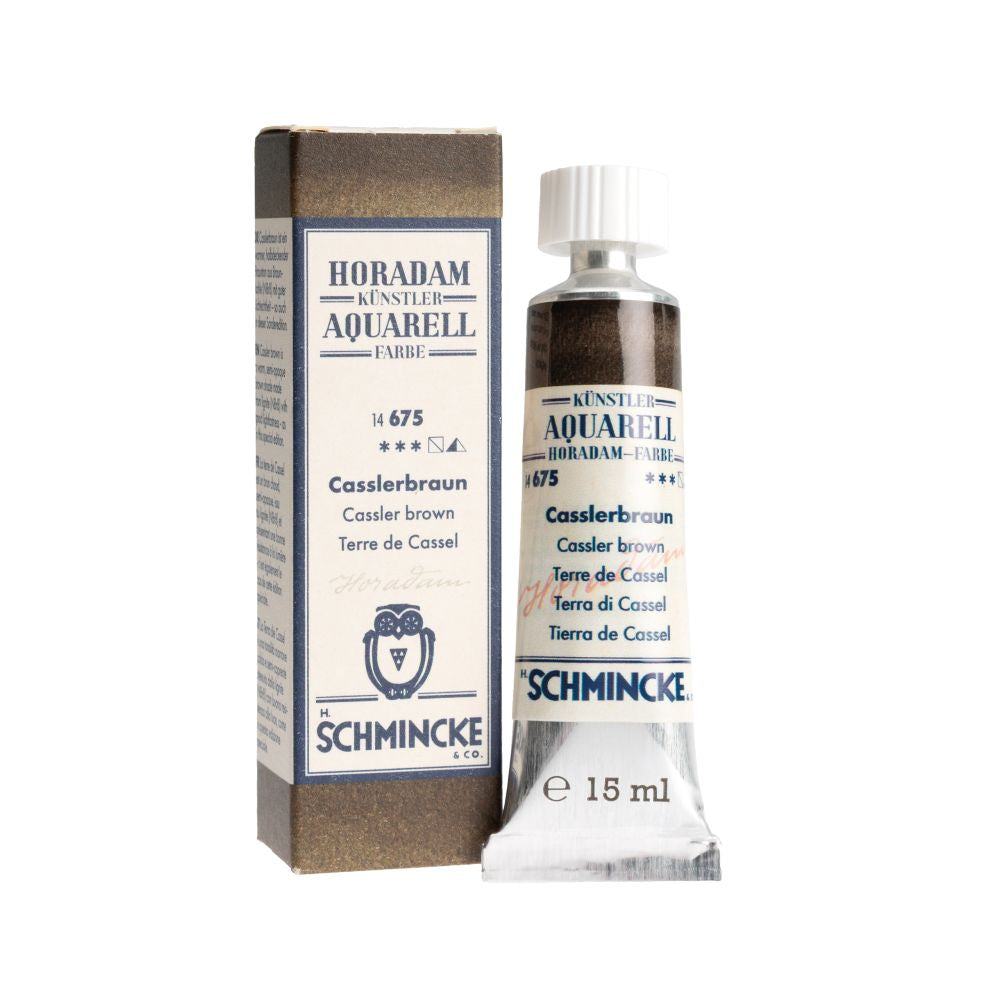SCHMINCKE HORADAM AQUARELLE WATERCOLOUR PAINT RETRO CASSLER BROWN