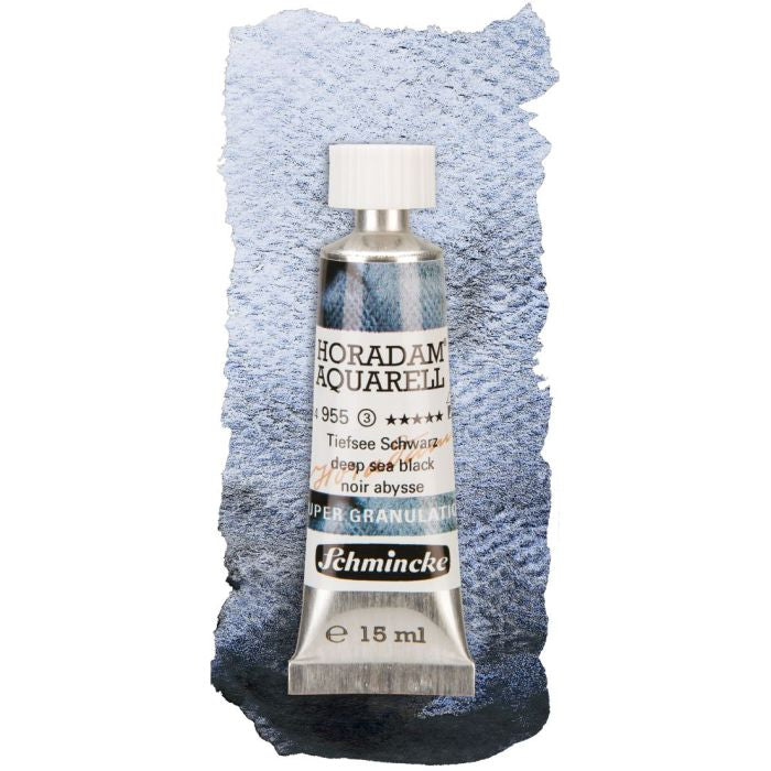 Product image for Schmincke Horadam Aquarelle Watercolour Paint Deep Sea Black