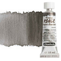 Schmincke Liquid Charcoal Paint Peach Stone Black