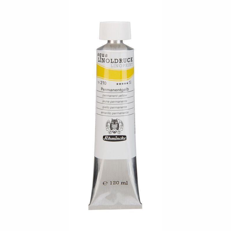 Schmincke Aqua LinoPrint Print Ink Permanent Yellow 120ml