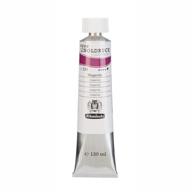 Schmincke Aqua LinoPrint Print Ink Magenta 120ml