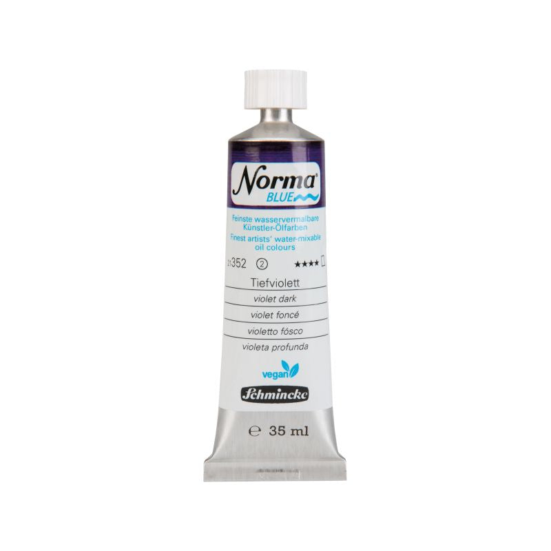 Schmincke Norma Blue Water Mixable Oil Paint Violet Dark