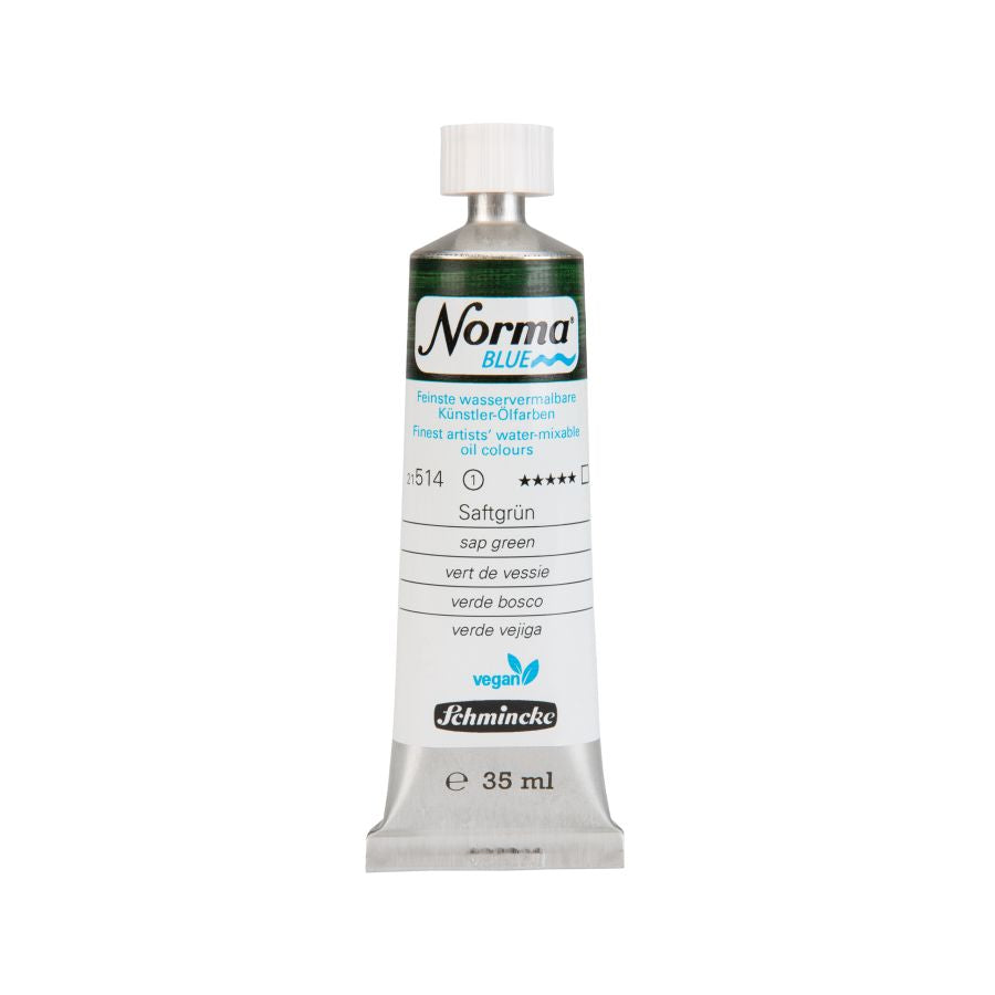 Schmincke Norma Blue Water Mixable Oil Paint Sap Green