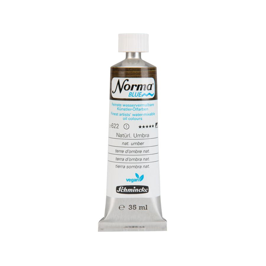 Schmincke Norma Blue Water Mixable Oil Paint Natural Umber