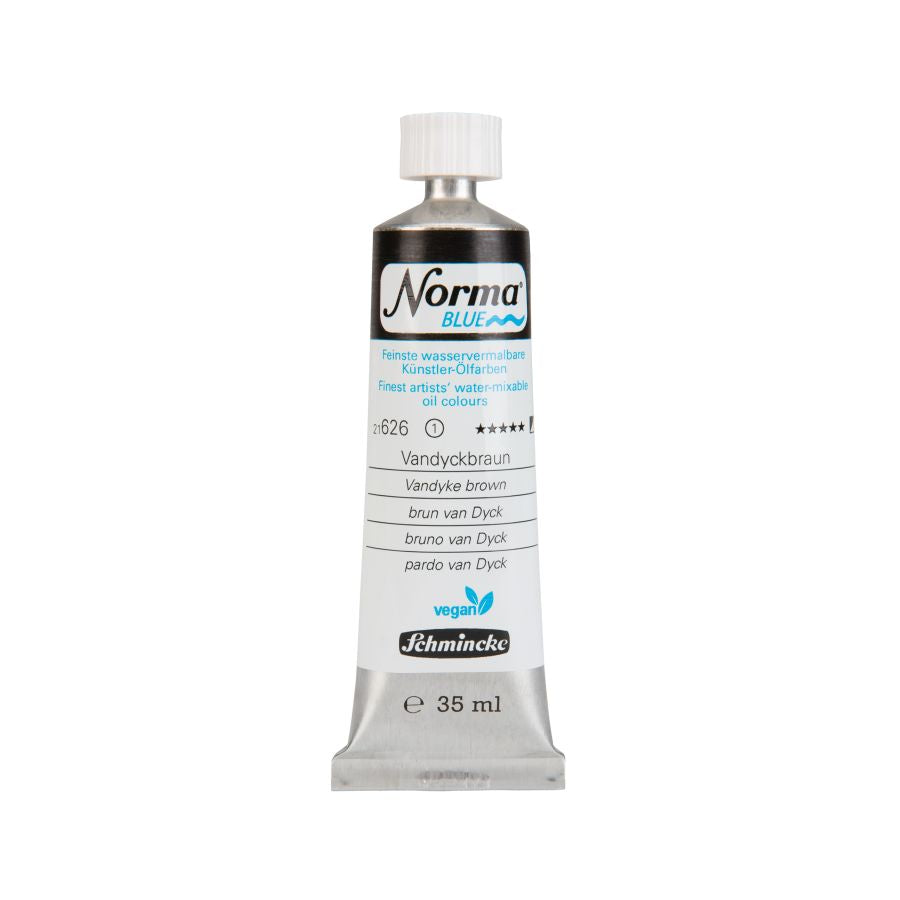 Schmincke Norma Blue Water Mixable Oil Paint Vandyke Brown