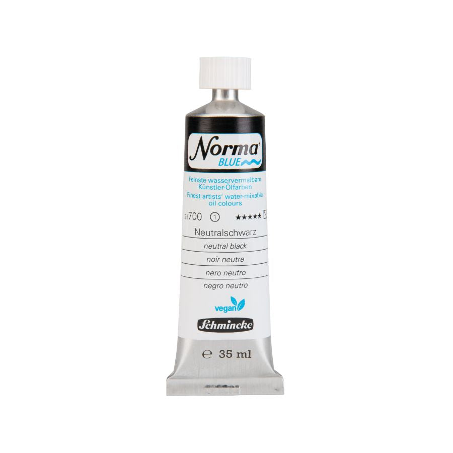 Schmincke Norma Blue Water Mixable Oil Paint Neutral Black