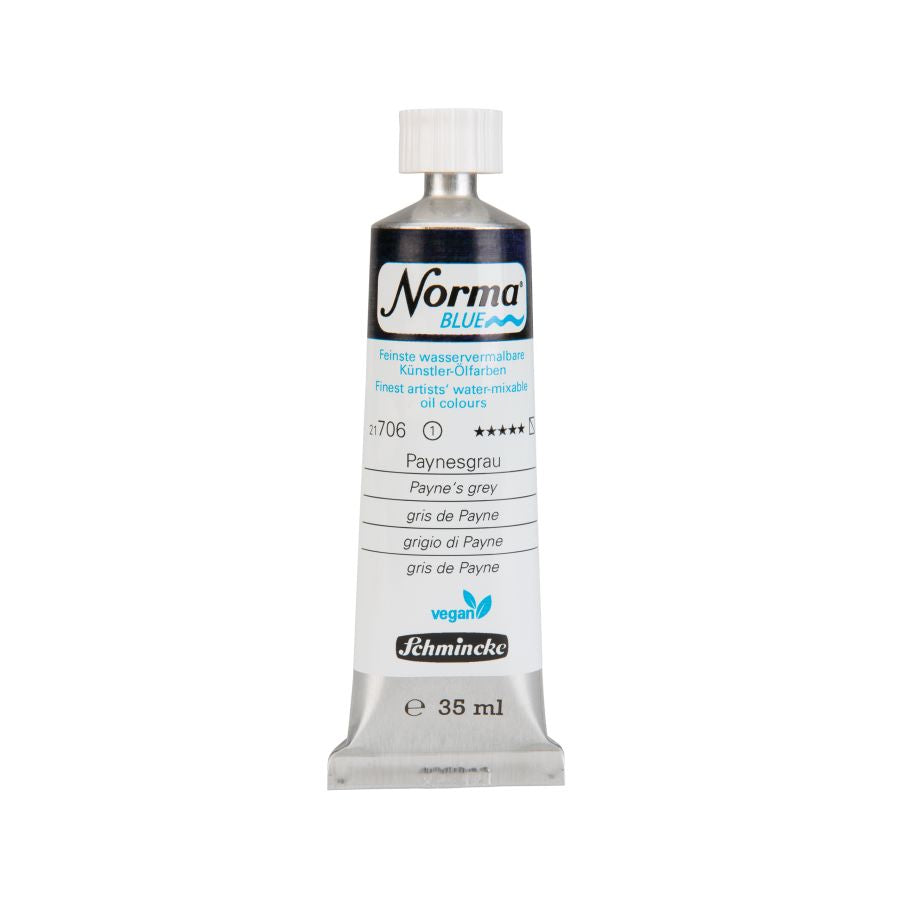 Schmincke Norma Blue Water Mixable Oil Paint Payne's Grey