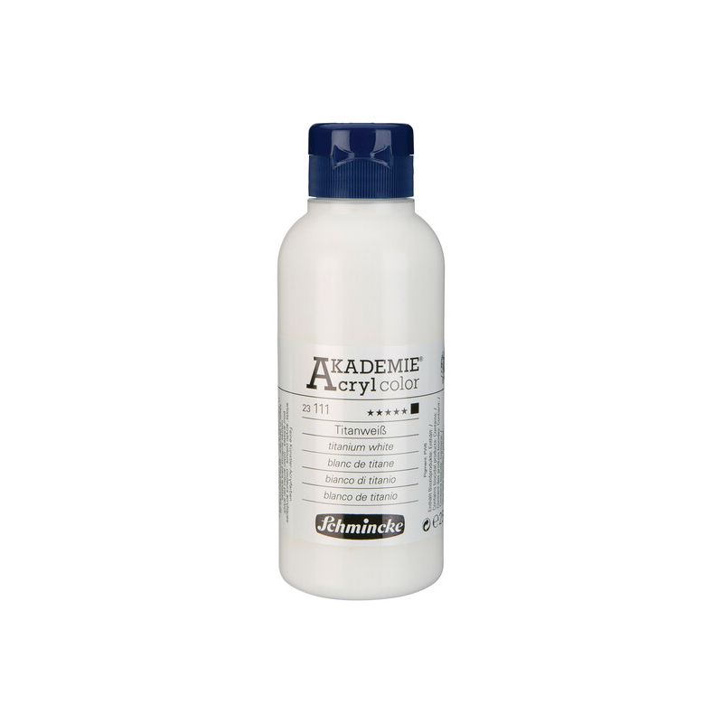 Schmincke Akademie Acrylic Paint Titanium White 250ml