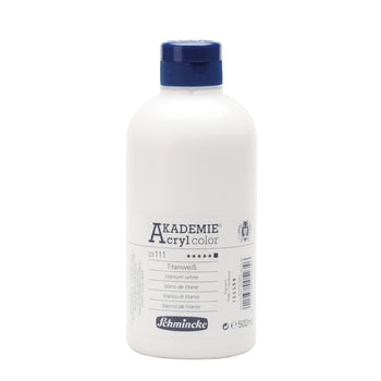 Schmincke Akademie Acrylic Paint Titanium White 500ml
