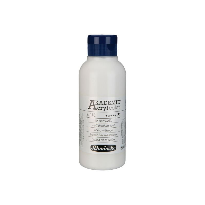Schmincke Akademie Acrylic Paint Buff Titanium Light 250ml