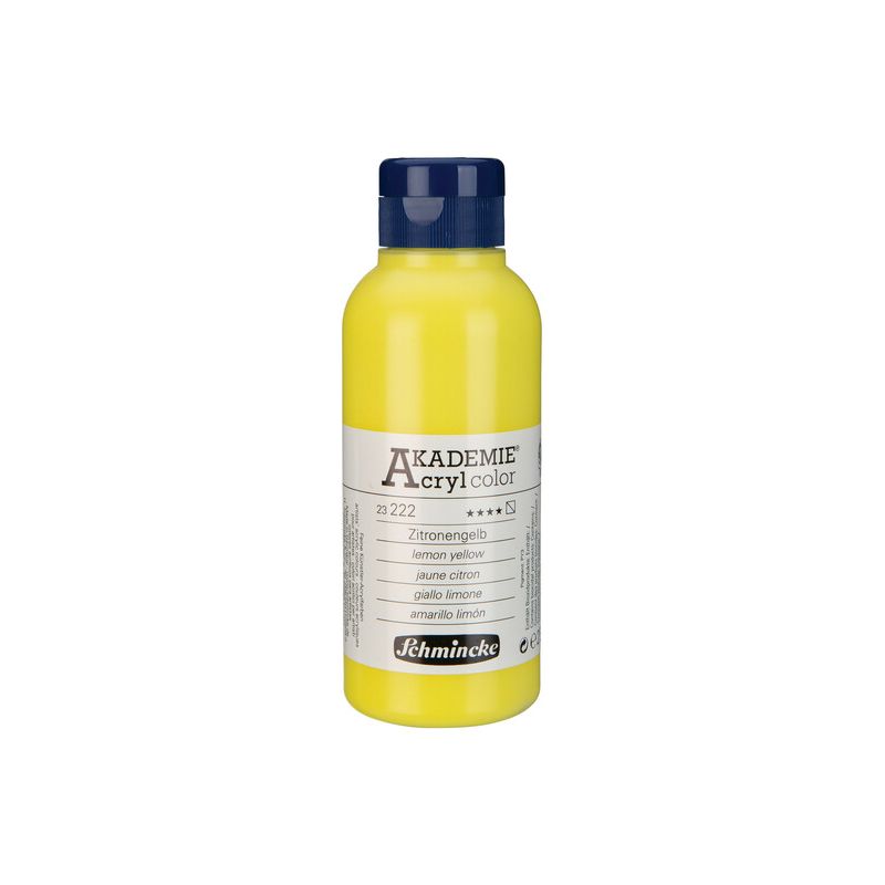 Schmincke Akademie Acrylic Paint Lemon Yellow 250ml