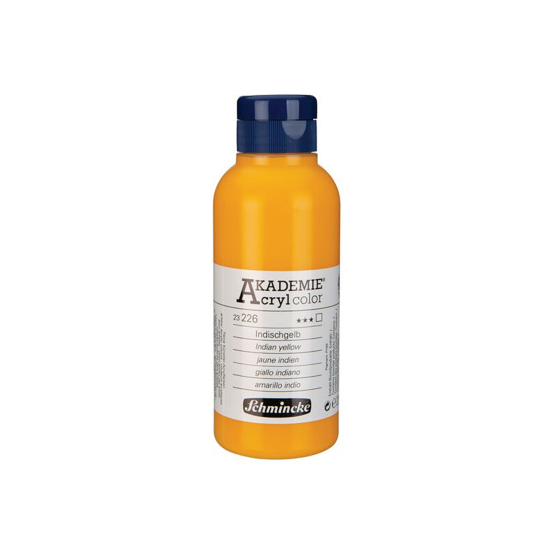 Schmincke Akademie Acrylic Paint Indian Yellow 250ml
