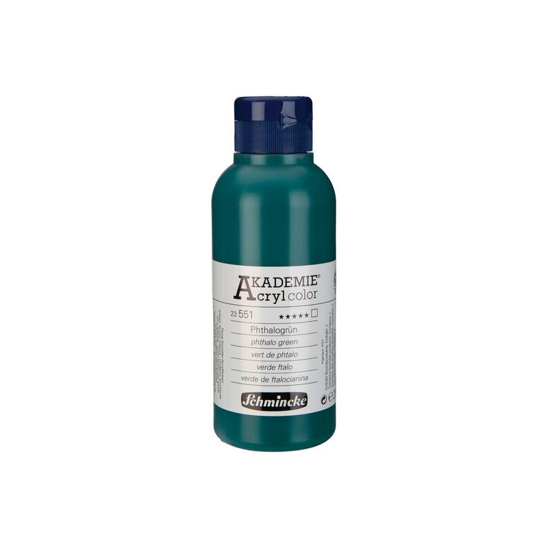 Schmincke Akademie Acrylic Paint Phthalo Green 250ml
