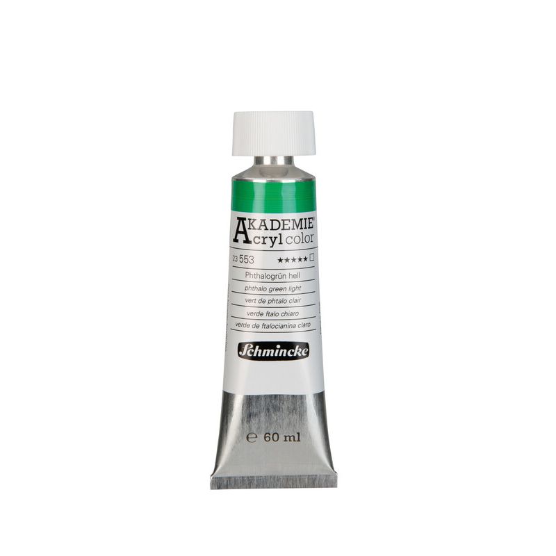 Schmincke Akademie Acrylic Paint Phthalo Green Light 60ml