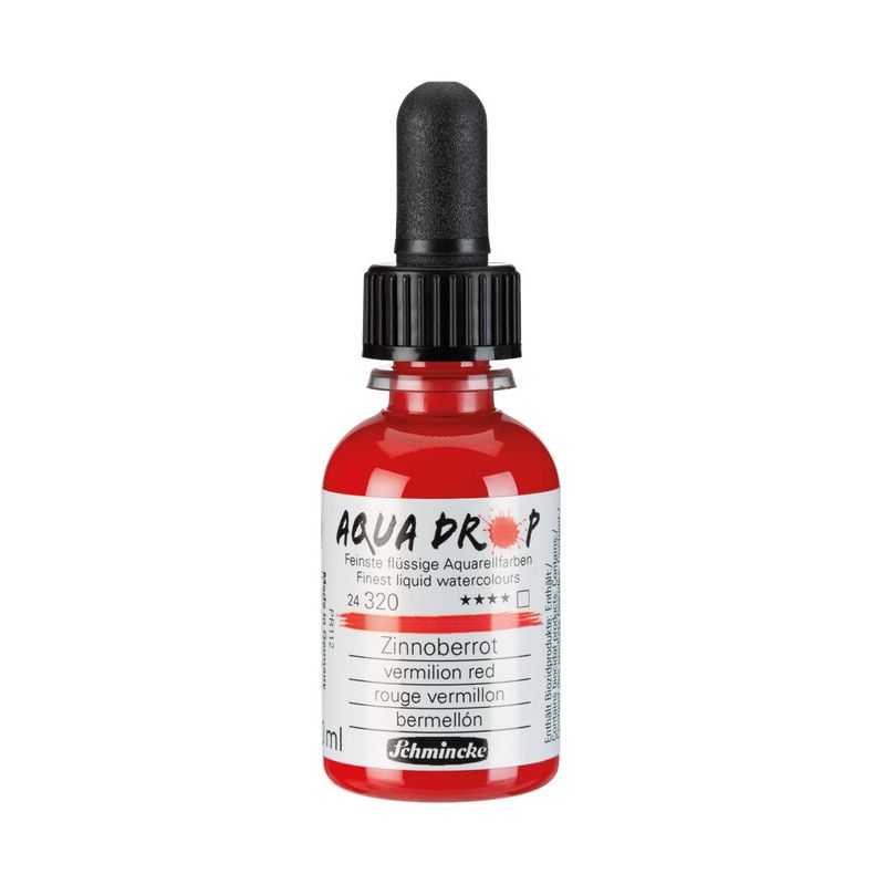Schmincke Aqua Drop Liquid Watercolour Vermilion Red