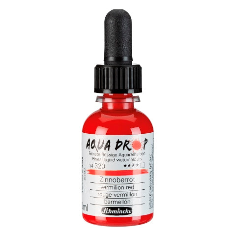 Schmincke Aqua Drop Liquid Watercolour Vermilion Red 30ml