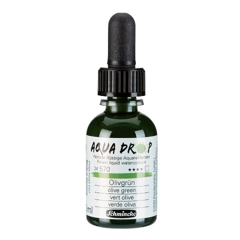 Schmincke Aqua Drop Liquid Watercolour Olive Green 30ml