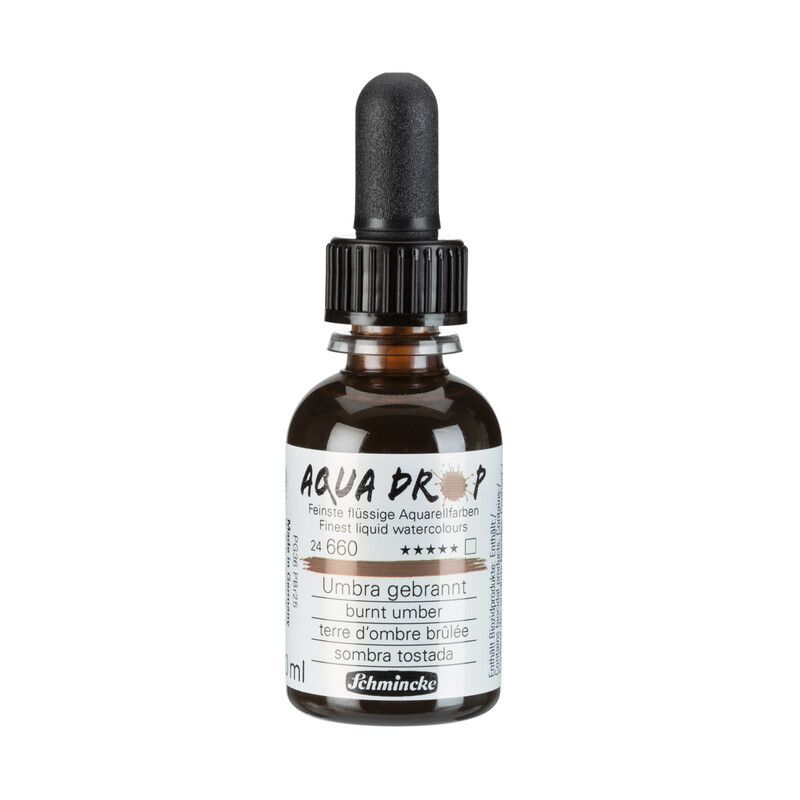 Schmincke Aqua Drop Liquid Watercolour Burnt Umber