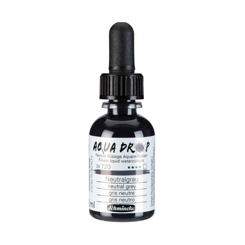 Schmincke Aqua Drop Liquid Watercolour Neutral Grey