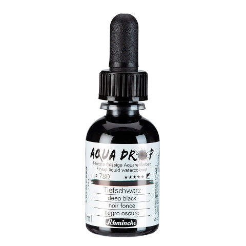 Schmincke Aqua Drop Liquid Watercolour Deep Black 30ml