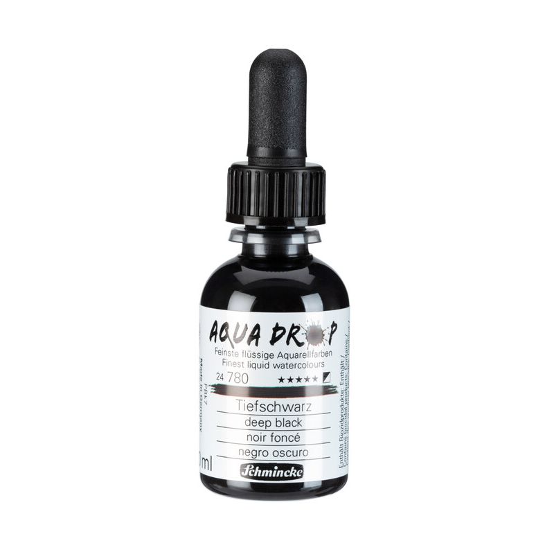 Schmincke Aqua Drop Liquid Watercolour Deep Black