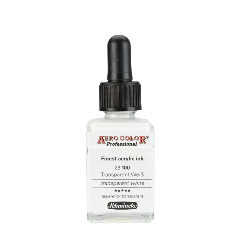Schmincke Aerocolor Acrylic Paint Transparent White 28ml