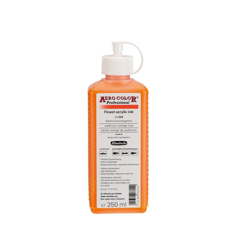 Schmincke Aerocolor Acrylic Paint Cadmium Orange Hue 250ml