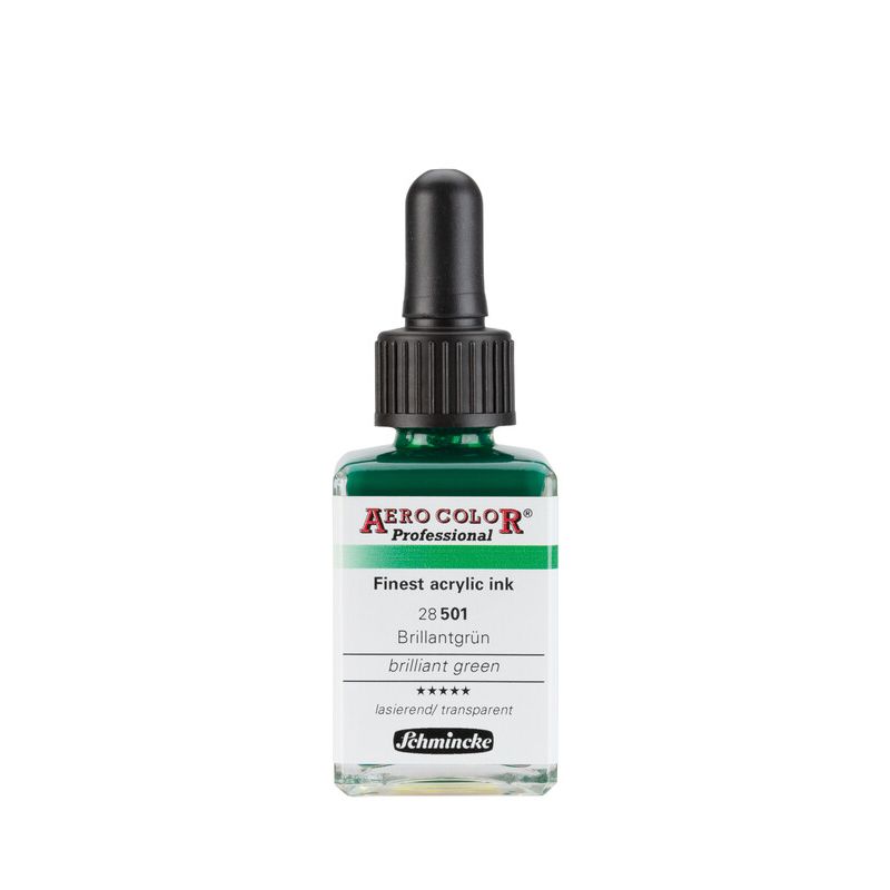 Schmincke Aerocolor Acrylic Paint Brilliant Green 28ml