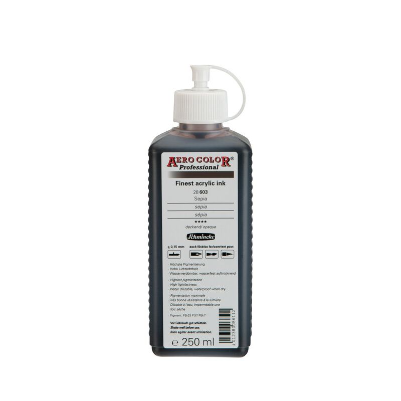 Schmincke Aerocolor Acrylic Paint Sepia 250ml