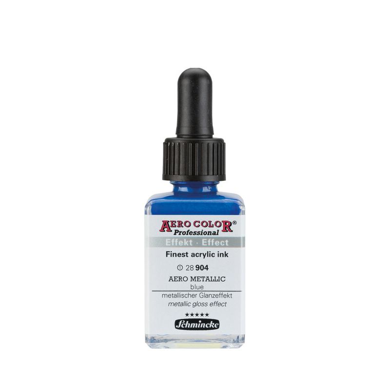 Schmincke Aerocolor Acrylic Paint Metallic Blue 28ml