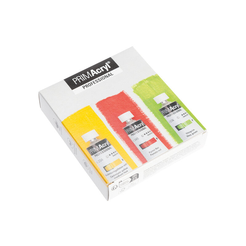 SCHMINCKE PRIMACRYL ACRYLIC PAINT PRO SET 3 X 35ML COLOURS