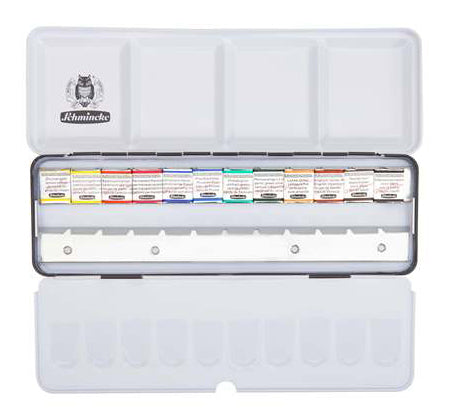 Schmincke Horadam Watercolour Paint Pans + Extra Space Set 12 SET