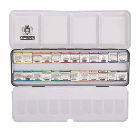 Schmincke Horadam Watercolour Paint Pans Set 24 SET
