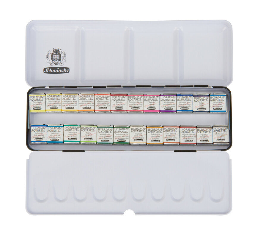 Schmincke Horadam Watercolour Paint Pans Set 24