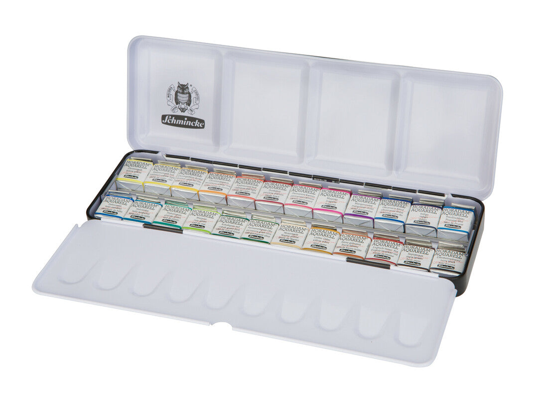 Schmincke Horadam Watercolour Paint Pans Set 24
