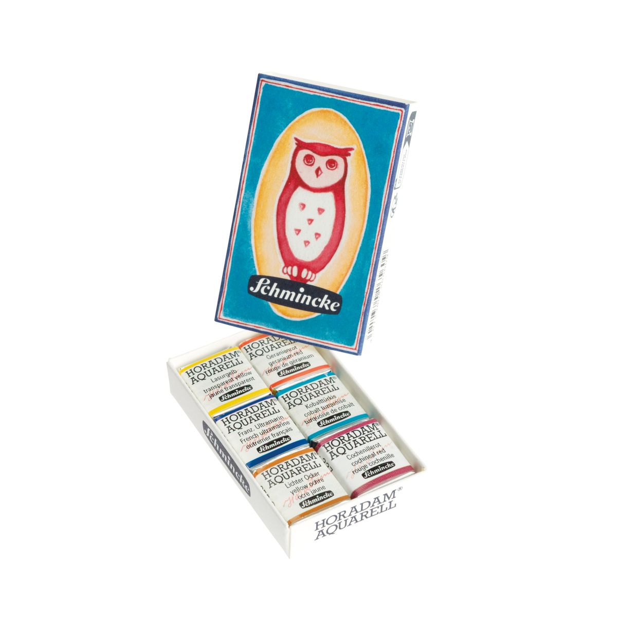 SCHMINCKE HORADAM WATERCOLOUR PAINT MATCHBOX SET 6 PANS