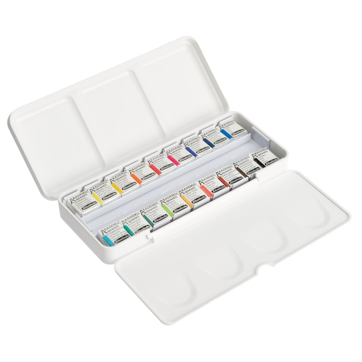 SCHMINCKE AKADEMIE WATERCOLOUR PAINT 18 HALF PANS