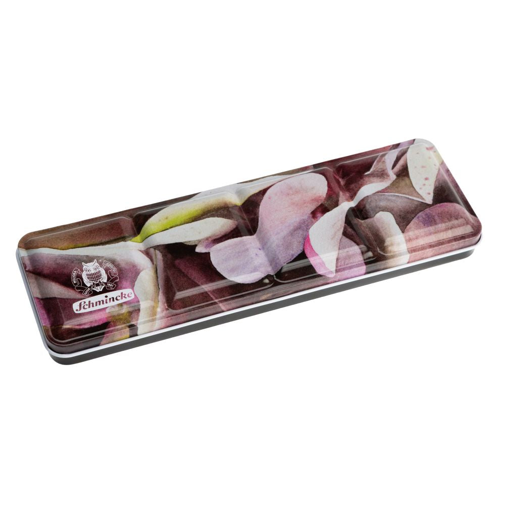 SCHMINCKE AKADEMIE WATERCOLOUR PAINT SET 12 X 1/ PANS HYDRANGEA