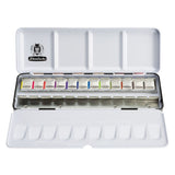 SCHMINCKE AKADEMIE WATERCOLOUR PAINT SET 12 X 1/ PANS HYDRANGEA